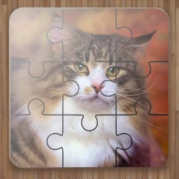 Symbol von Katzen Puzzle Spiele